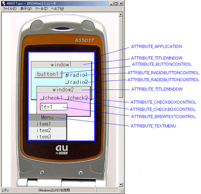 Example of default attributes