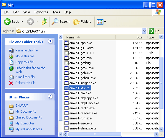 Update arm-elf-ld.exe (GNUARM)