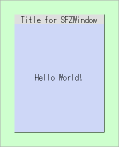 
TvR[h̎s : EBhEɃt[t[SFZTitlePlainFrame  SFZWindow]
