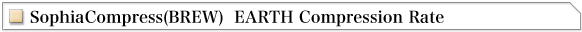 SophiaCompress(BREW) EARTH Compression Rate